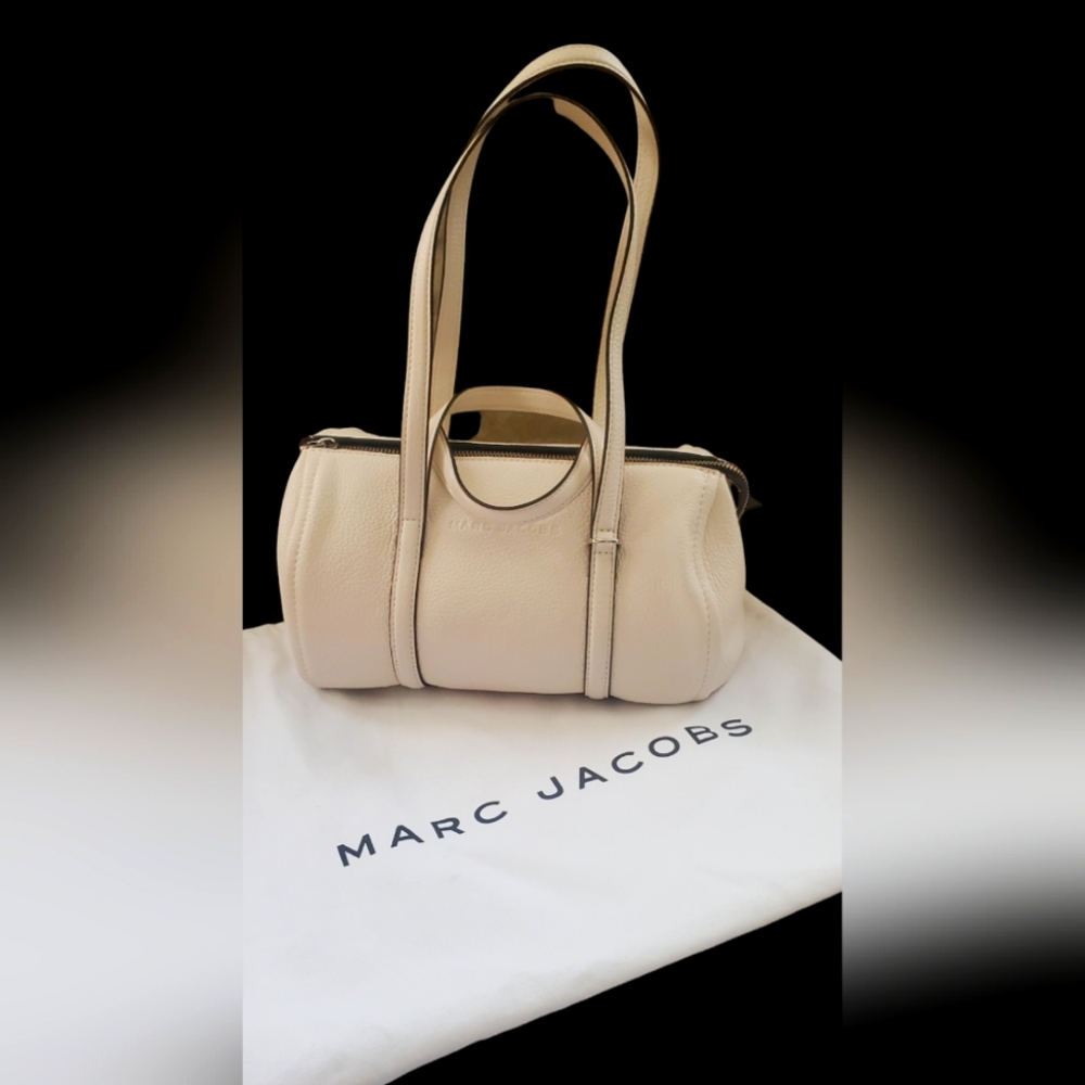 NWOT Marc Jacobs Tag Bowlet 26 Leather Boston Hand/Shoulder Bag  Dust Bag $478